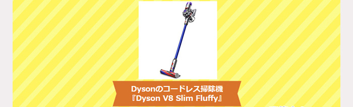 『Dyson V8 Slim Fluffy 』※条件あり
